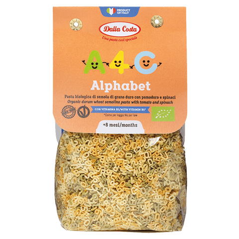 Alphabet Kids Pasta - Tomato & Spinach