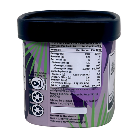 Honest To Goodness Organic Acai Powder
