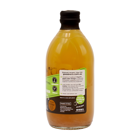 Honest To Goodness Organic Apple Cider Vinegar (Glass)