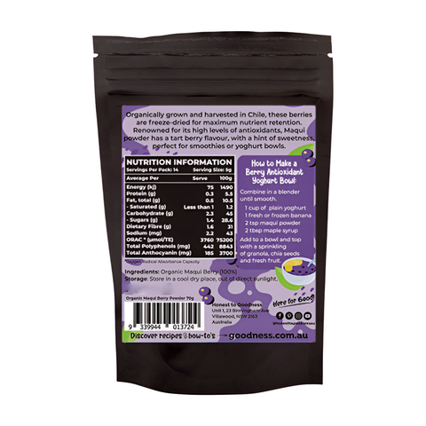 Honest To Goodness Organic Maqui Powder