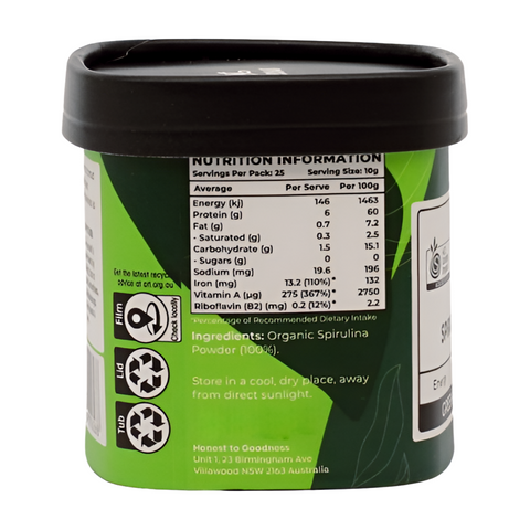Honest To Goodness Organic Spirulina Powder