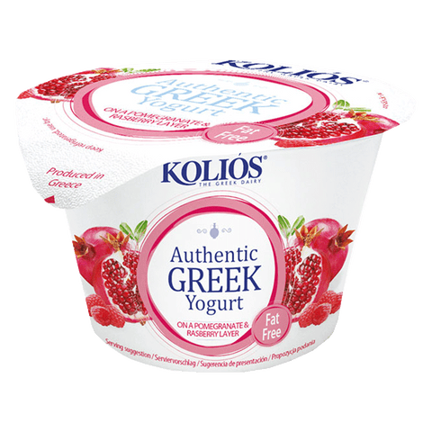 Kolios Authentic Greek Raspberry &Pomegranate Yogurt 0% fat