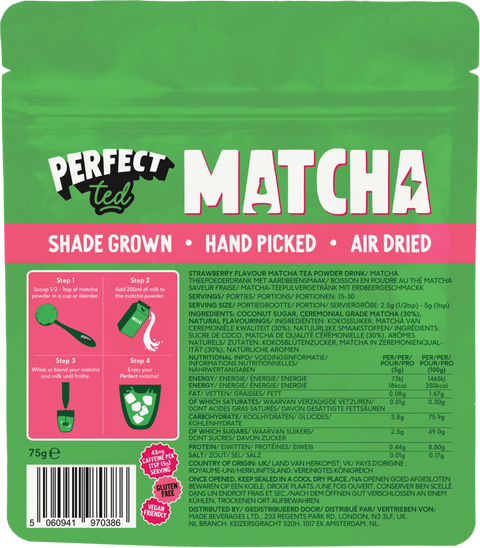 Perfect Ted Matcha Powder Summer Berry