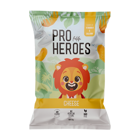 Prolife Pro Heroes Cheese Puffs + Vitamin D & Calcium
