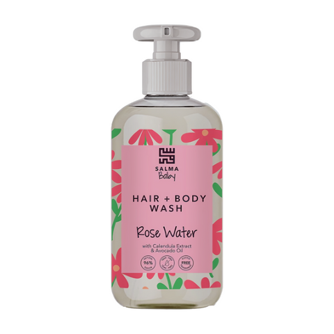 Salma Baby Hair + Body Wash Rose Water