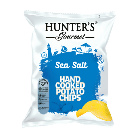 Hunter’S Gourmet, Hand Cooked Potato Chips, Sea Salt