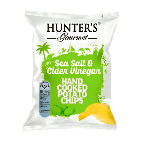 Hunter’S Gourmet, Hand Cooked Potato Chips, Sea Salt & Cider Vinegar