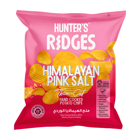 Hunter’S Ridges, Thin-Cut Hand Cooked Potato Chips – Himalayan Pink Salt