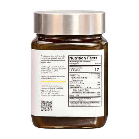 Beehybrid Natural Oak Honey Jar