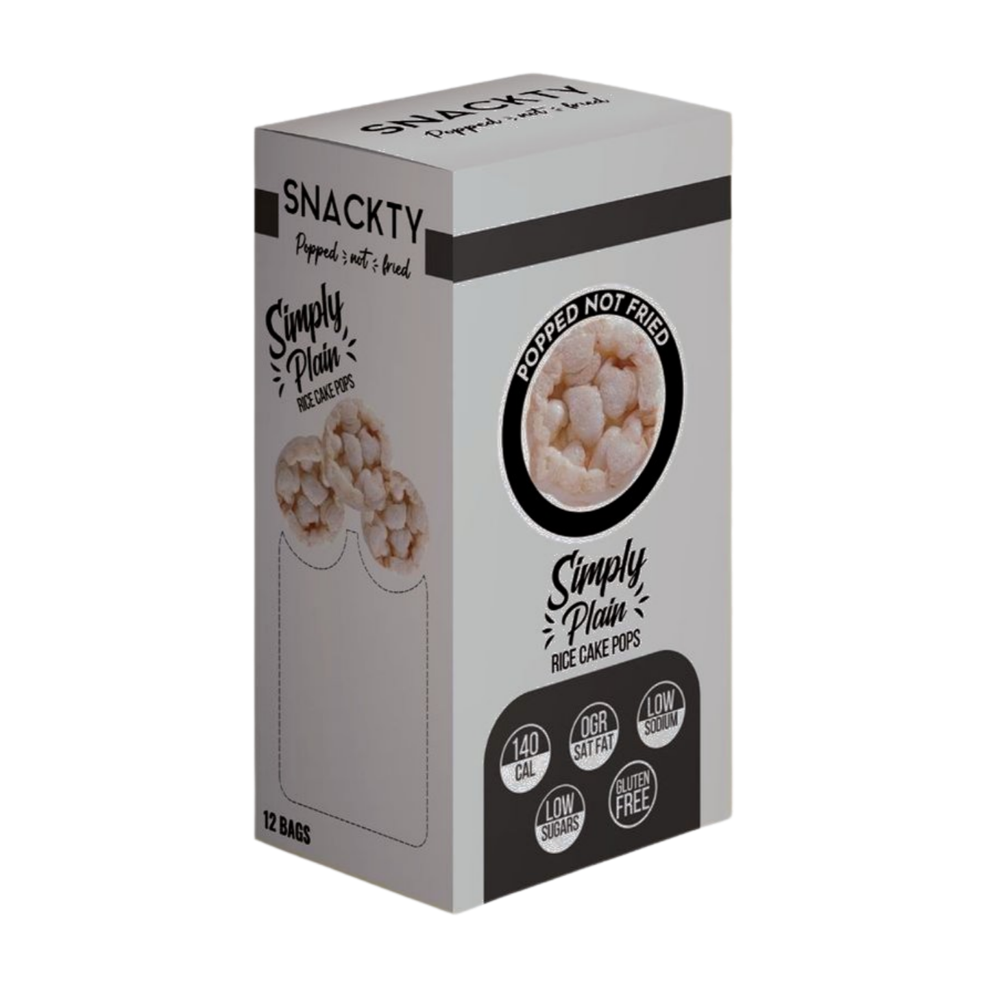 Snackty Rice Cake Pops Simply Plain Box – LivGood Lebanon