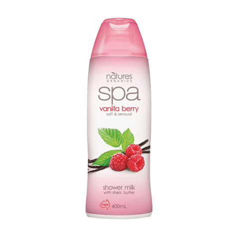 Natures Organics Spa Vanilla Berry Shower Milk