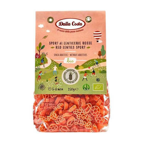 Kids pasta Organic Gluten-free Red lentils - SPORT