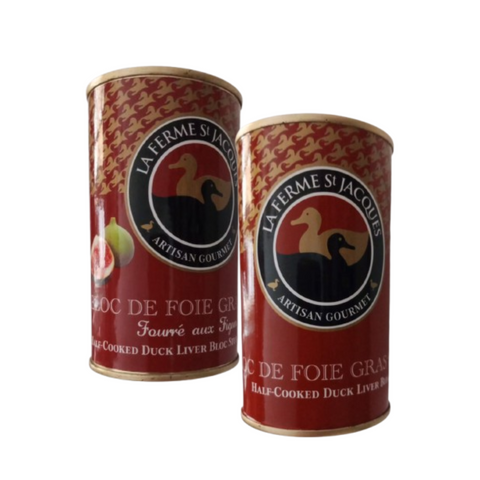 La ferme LFSJ Bloc de Foie Gras Nature 200g and Bloc with Figs