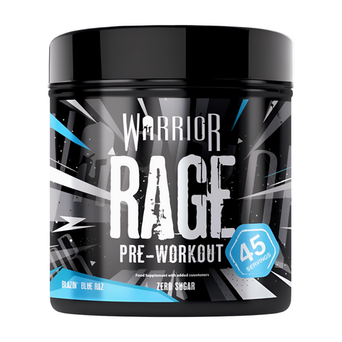 Warrior RAGE Pre Workout Supplement Blazin' Blue Razz