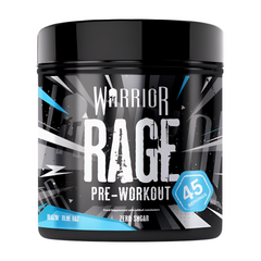 Warrior RAGE Pre Workout Supplement Blazin' Blue Razz