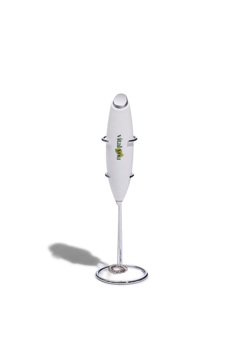 Handheld Frother With Stainless Steel Stand