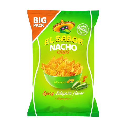 El Sabor  Nacho Chips, Big Pack, Jalapeno