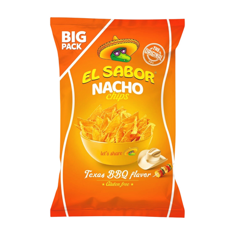 El Sabor  Nacho Chips, Big Pack, Barbecue