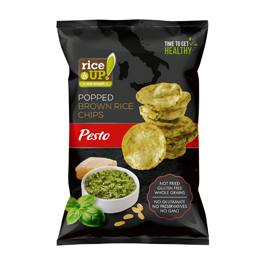 Rice Up! Whole Grain Rice Chips Pesto – LivGood Lebanon