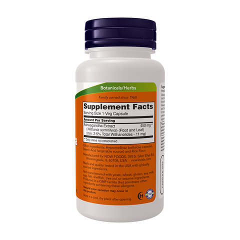 Now Foods Standardized Extract Ashwagandha 450mg