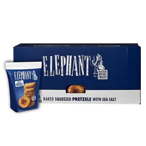 Elephant Baked Pretzels With Salt box (22 +2 free)