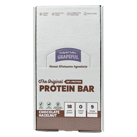 Grapeful Protein Bar Chocolate Hazelnut Box (18 + 2 Free)