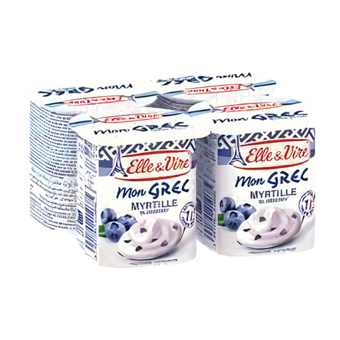 Elle&Vire Mon Grec A La Francaise Blueberry 125gx4