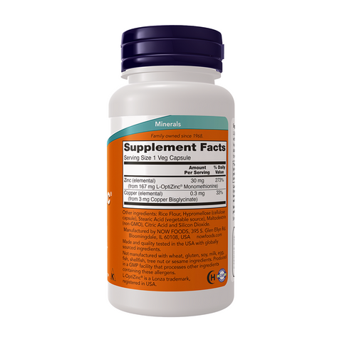 Now Foods L-Optizinc® 30mg