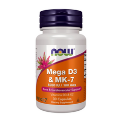 Now Mega D3 & Mk-7 5000 Iu/ 180 Mcg