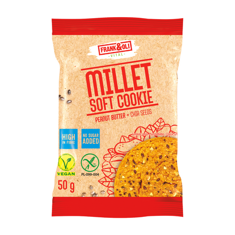 Frank & Oli Millet Peanut Butter & Chia Soft Cookie