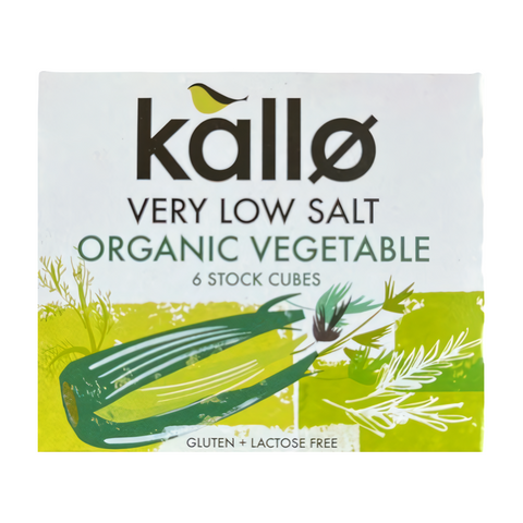 Kallo Very Low Salt Organic Vegetable 6 Stock Cubes