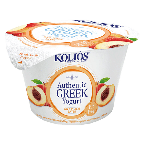 Kolios Authentic Greek Peach Yogurt 0% fat