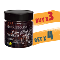 Peddle Life Buy 3 Get 4 Plum Preserves With Chia Seeds (284 G) - Sweetened With Date Juice