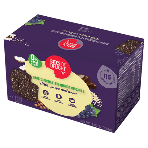 Bites Of Delight Quinoa Chocolate Biscuits Gluten Free Vegan