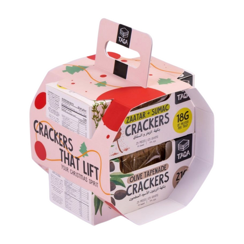 Taqa Crackers Festive Bundle Of 2 Olive & Zaatar