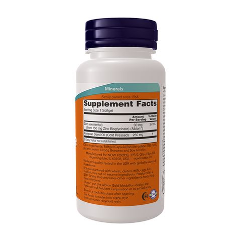 Now Foods Zinc Glycinate 30mg Albion™ Zinc