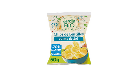 Jardin Bio Organic Lentil Chips Onion Flavor
